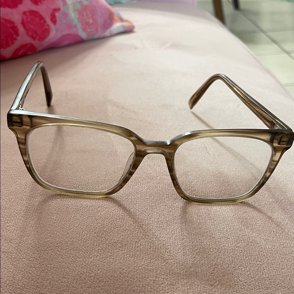 Warby Parker Hughes Tan Glasses